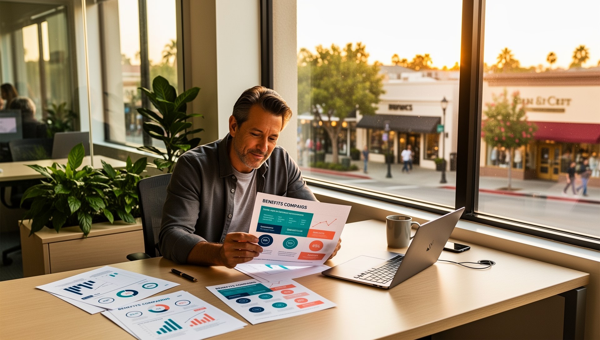 La Mesa group medical insurance broker consulting with a small practice owner